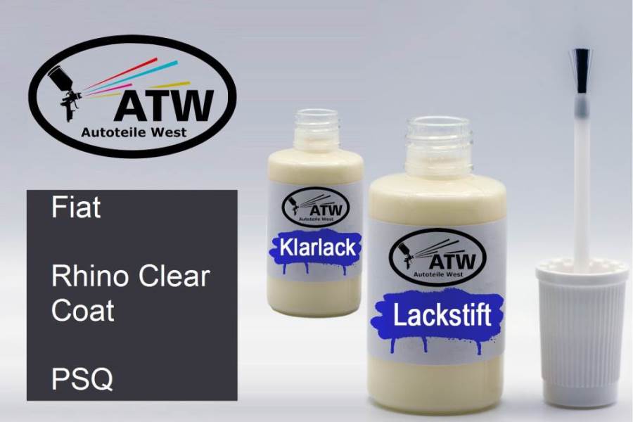 Fiat, Rhino Clear Coat, PSQ: 20ml Lackstift + 20ml Klarlack - Set, von ATW Autoteile West.